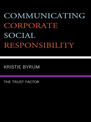 cover image of Communicating Corporate Social Responsibility